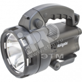 Фонарь светодиодный NPT-SP09-ACCU 1LED 3Вт+4LED аккумуляторный прожектор пластик (94963)
