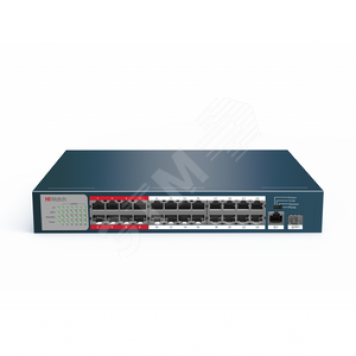Коммутатор неуправляемый 24-х портовый PoE (DS-S2624P(B))