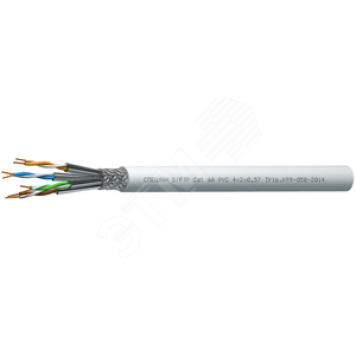 Кабель СПЕЦЛАН S/FTP Cat 6A PVC 4х2х0,57