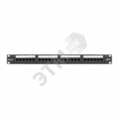 Панель 19'', 1U, 24 порта, Кат.6, RJ45/8P8C, неэкран., черная (NMC-RP24UE2-1U-BK)