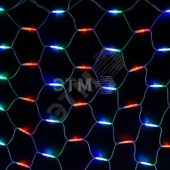 Гирлянда Сеть 2x3м, белый КАУЧУК, 432 LED Мультиколор (217-149)