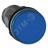 Лампа сигнальная синяя LED 220В DC