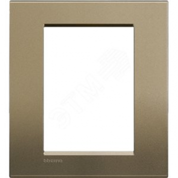 LivingLight Рамка прямоугольная 3+3 модуля Коричневый шелк (LNA4826SQ)
