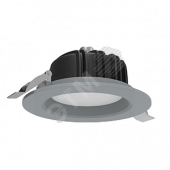 Светильник светодиодный ВАРТОН Downlight круглый встраиваемый 230*84 40W 4000K IP54 RAL7045 серый матовый
