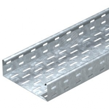 Кабельный листовой лоток перфорированный 60x500x3000 горячий цинк (EKS 650 FT)