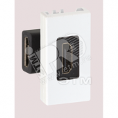 Разъем HDMI 22.5х45мм (мама-мама) алюминий (K129B-8)