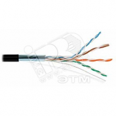 Витая пара FTP 4 пары AWG 24 Cat.5е экран внешняя Cu Standart (FTP 4x2x0,5 5е out/Cu.)