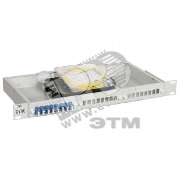 Кросс 1U укомплектованный SC (duplex) 12шт (OS2)
