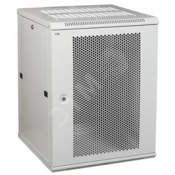 Шкаф LINEA W 12U 600x600 мм дверь перфорированная RAL7035 (LWR3-12U66-PF)