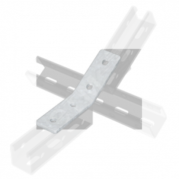 Уголок крепежный двойной 45?, INOX 304 (IBMC1024C)