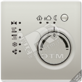 KNX-регулятор с ручкой для установки температуры алюминий (AL2178)