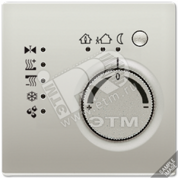 KNX-регулятор с ручкой для установки температуры алюминий (AL2178)