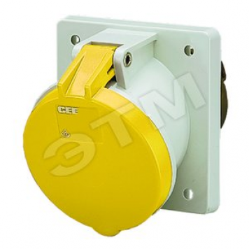 Розетка панельная 63А 2Р+E IP44