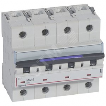 Выключатель автоматический DX3 50кА 16А 4П MA (410262)