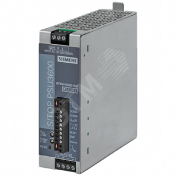 SITOP PSU3600 flexi, стабилизированный блок питания, вход: ~100-230 В, выход: =3-52 В/10 A, 120 Вт (6EP3343-0SA00-0AY0)