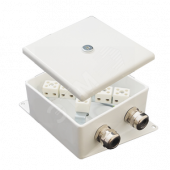 Коробка монтажная огнестойкая КМ-О (6к*60)-IP66-120х120 два ввода AB (КМ-О (6к*6,0)-IP66-120х120 AB)