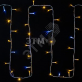 Гирлянда модульная Дюраплей LED 20м 200 LED белый каучук , мерцающий Flashing (каждый 5-й диод), Желтая