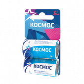 Элемент питания R14 (С) 1.5V Zinc carbon 2BL Космос (KOCR142BL)
