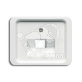 ALPHA Накладка комп. розетки*1 W (BJE1803-24) (1753-0-8436)
