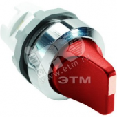 Переключатель трехпозиционный без подсветки с фиксацией короткая ручка красный M3SS1-20R