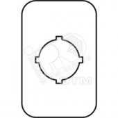 Шильдик MA6-1023 (желтый пластик 1место) (COS1SFA611930R1023) (1SFA611930R1023)