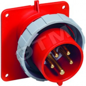 Вилка панельная 16А 3Р+E IР67 скрытая 415В CEWE (316 BAU6W)