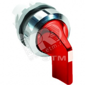 Переключатель M3SS4-20R с фиксацией 3 позиции красный длинная ручка