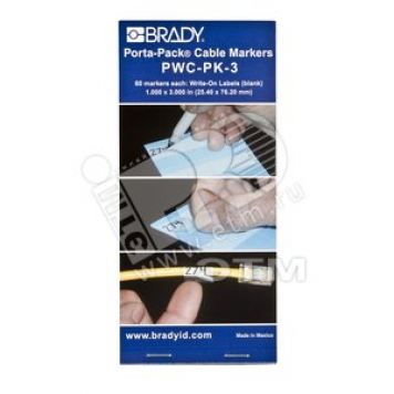 BRADY PWC-PK-3 (25.4x76.2) диаметр 18мм (60шт) (brd35401)