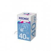 Лампа накаливания декоративная ДШ 40вт 230в E27 прозрачная (шар) Космос