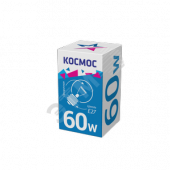 Лампа накаливания декоративная ДШ 60вт 230в E27 прозрачная (шар) Космос