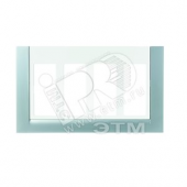 STYLO Панель бокса лицевая на 4 ряда с рамкой белая (T1174 BL)