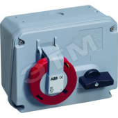 Розетка кабельная 16А 3P+N+E IP67 с выключателем/блокировкой 415В CEWE (416 MHS6W)