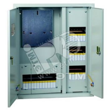 Щит учетно-распределительный встраиваемый ЩРУв-3/48зо IP31 620х660х165 двухдверный с замком с окном (mb13-3/48-2)