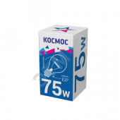 Лампа накаливания ЛОН 75вт А55 230в E27 прозрачная Космос