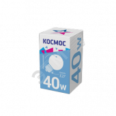 Лампа накаливания декоративная ДШ 40вт 230в E27 матовая (шар) Космос