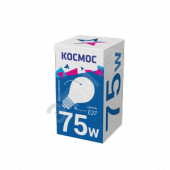 Лампа накаливания ЛОН 75вт А55 230в E27 матовая Космос