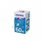 Лампа накаливания декоративная ДШ 60вт 230в E14 прозрачная (шар) Космос