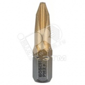 Насадка-бита Max Grip 25мм PH2 TIN (3шт) (2.607.001.546)