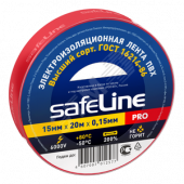 Изолента ПВХ красная 15мм 20м Safeline (9362)