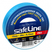 Изолента ПВХ синяя 15мм 20м Safeline