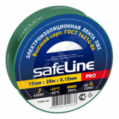 Изолента ПВХ зеленая 19мм 20м Safeline (9370)