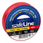 Изолента ПВХ красная 19мм 20м Safeline (9368)