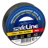 Изолента ПВХ черная 19мм 20м Safeline (9366)