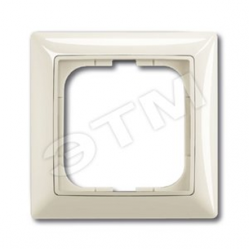 BASIC 55 Рамка 1 пост с декоративной вставкой бежевая (2511-92-507)
