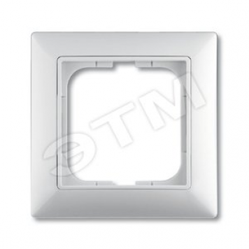 BASIC 55 Рамка 1 пост с декоративной вставкой белая (2511-94-507)
