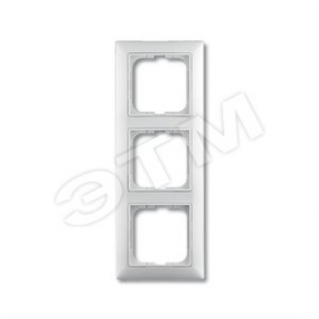 BASIC 55 Рамка 3 поста с декоративной вставкой белая (2513-94-507)