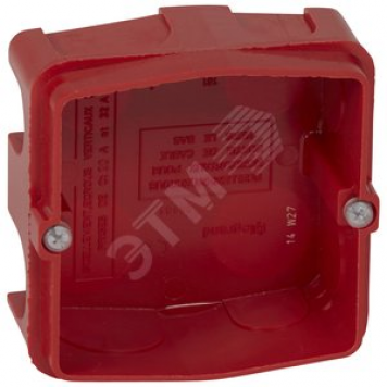 Коробка установочная 85х85мм 2 модуля глубина 40 Batibox (80184)