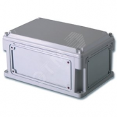 Корпус IP67 300х150х146 Hкрышки=21 пластиковый с выбивным фланцем непрозрачная крышка (531210)