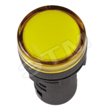 Лампа AD16DS(LED)матрица d16мм желтый 12В AC/DCI