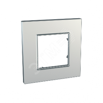 UNICA QUADRO Рамка 1 пост серебро